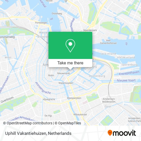 Uphill Vakantiehuizen map