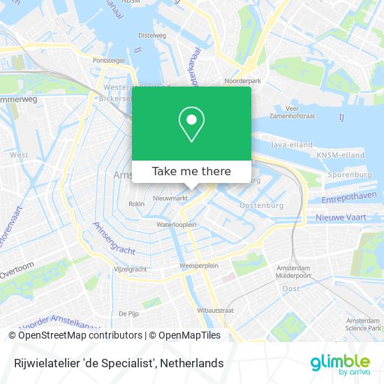 Rijwielatelier 'de Specialist' map