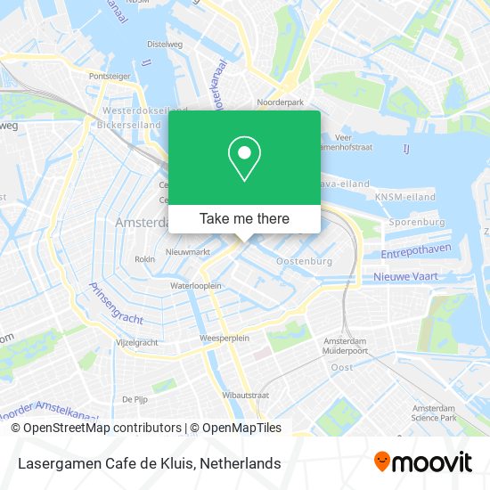 Lasergamen Cafe de Kluis map