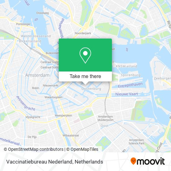 Vaccinatiebureau Nederland map