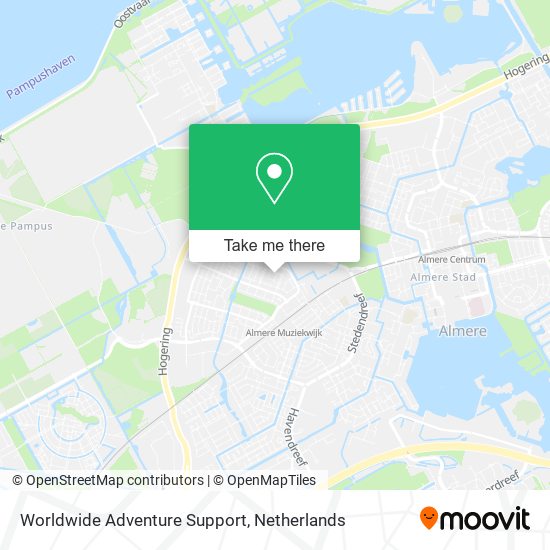 Worldwide Adventure Support map