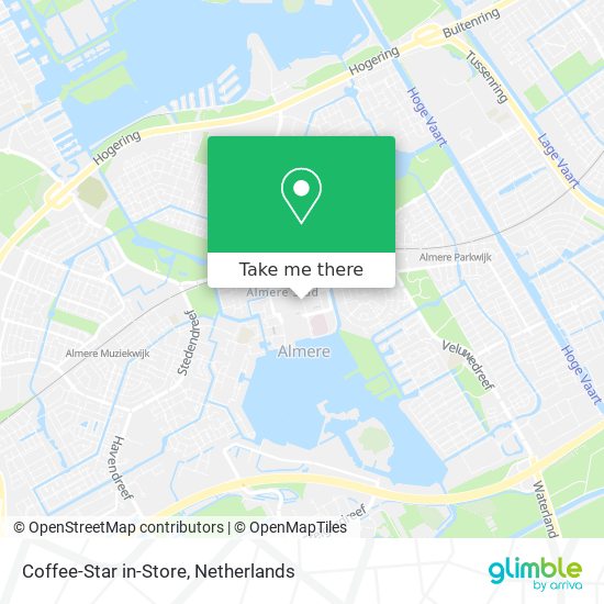 Coffee-Star in-Store map