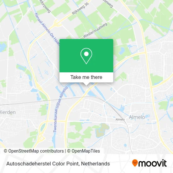 Autoschadeherstel Color Point Karte