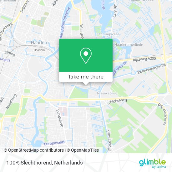 100% Slechthorend map