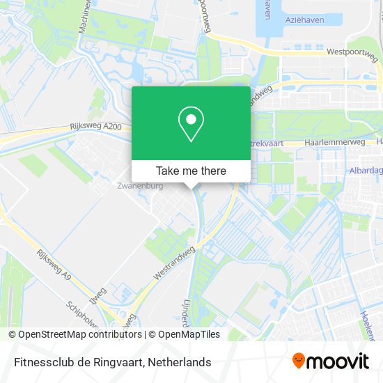 Fitnessclub de Ringvaart map