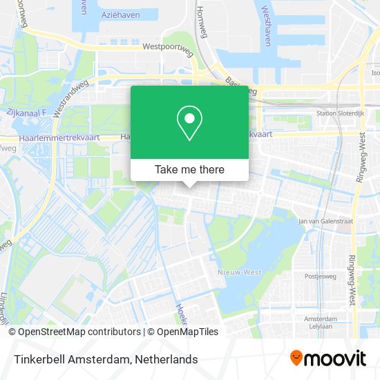 Tinkerbell Amsterdam map