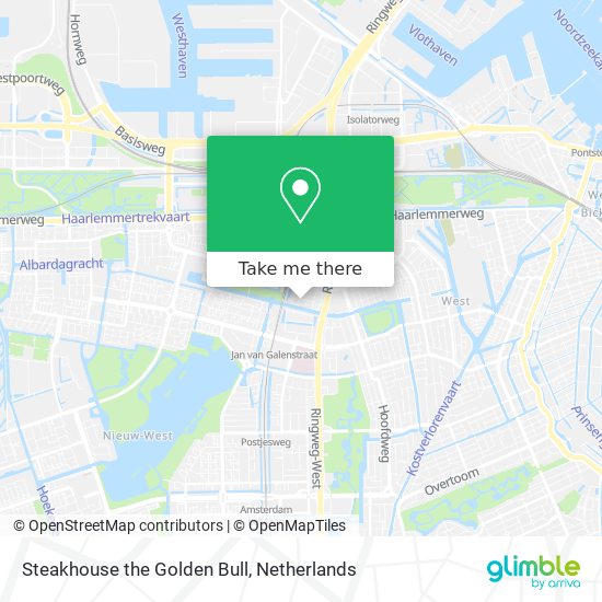 Steakhouse the Golden Bull map