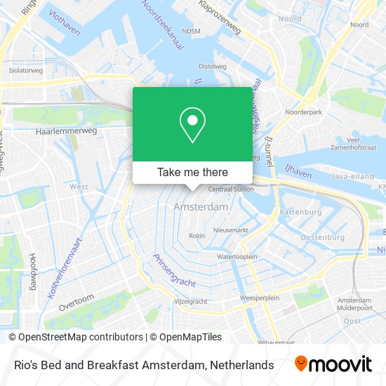 Rio's Bed and Breakfast Amsterdam map