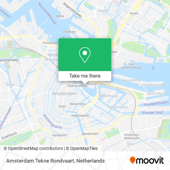 Amsterdam Tekne Rondvaart map