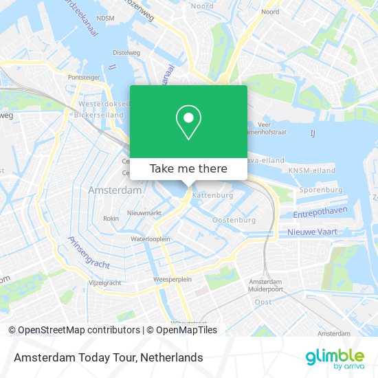 Amsterdam Today Tour map