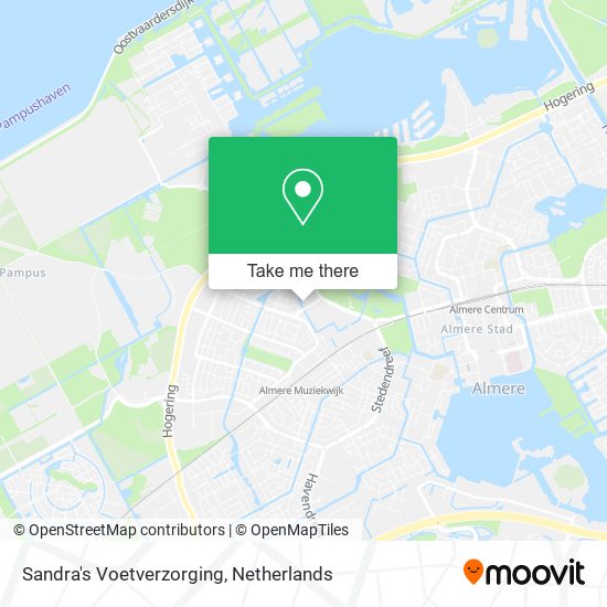 Sandra's Voetverzorging map