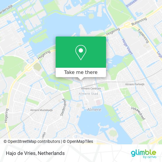 Hajo de Vries map