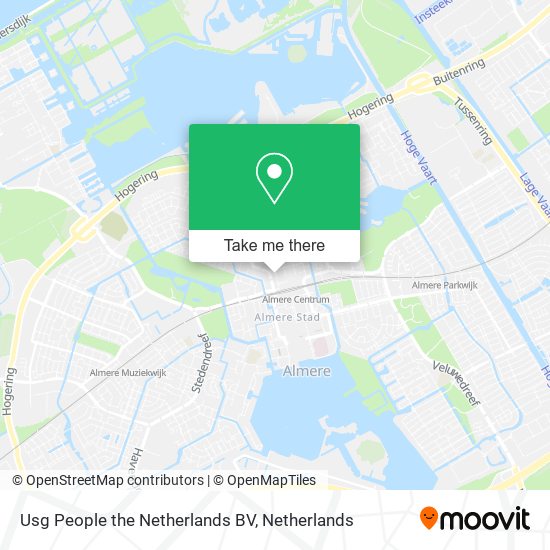 Usg People the Netherlands BV map