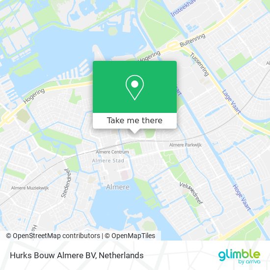 Hurks Bouw Almere BV map