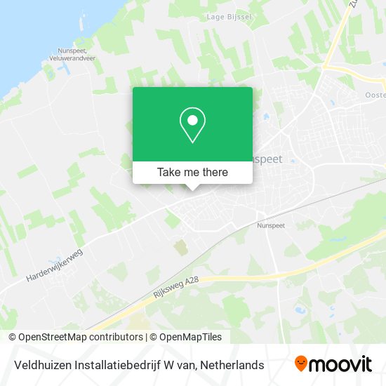 Veldhuizen Installatiebedrijf W van map