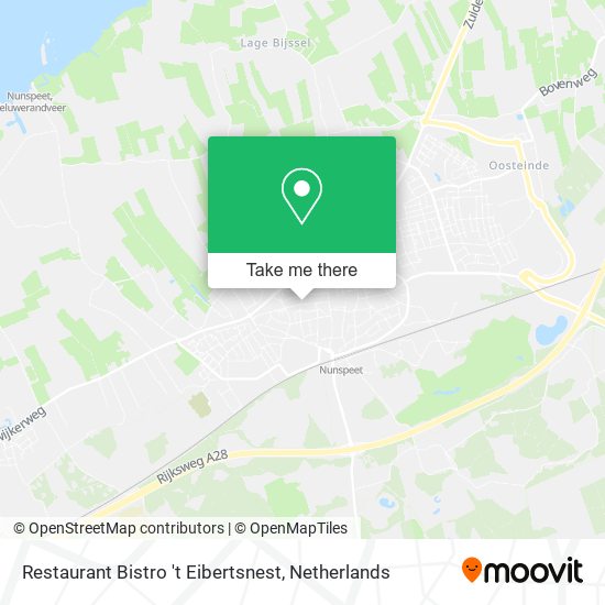 Restaurant Bistro 't Eibertsnest map