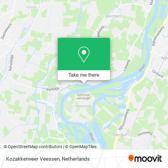 Kozakkenveer Veessen map