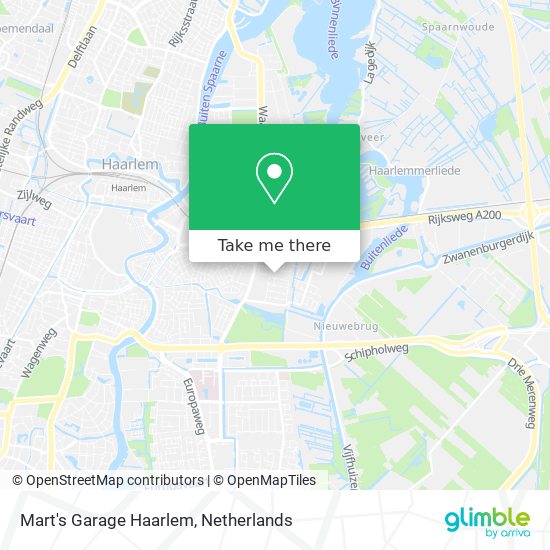 Mart's Garage Haarlem map