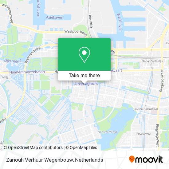 Zariouh Verhuur Wegenbouw map