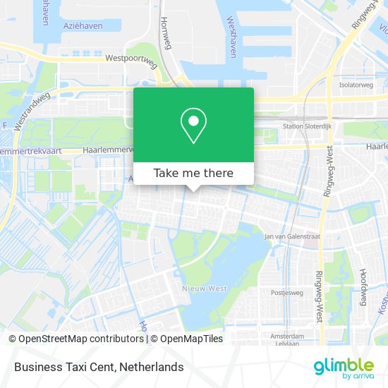 Business Taxi Cent map