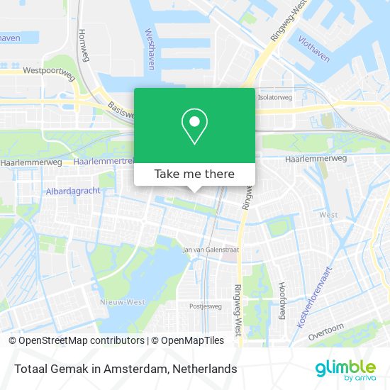 Totaal Gemak in Amsterdam Karte