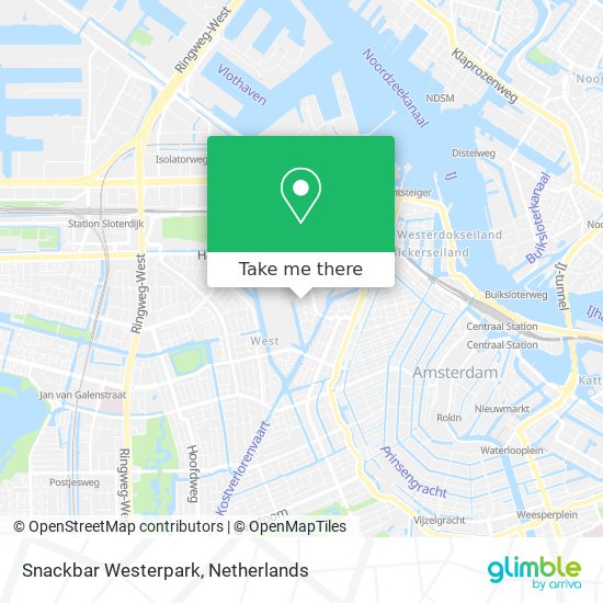 Snackbar Westerpark map