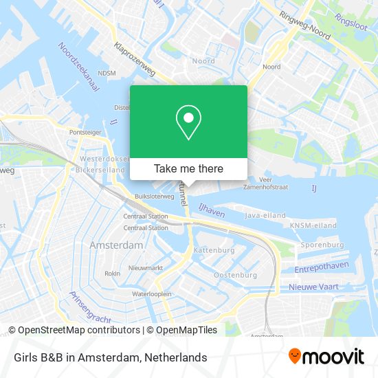 Girls B&B in Amsterdam Karte