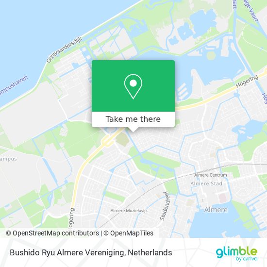 Bushido Ryu Almere Vereniging map