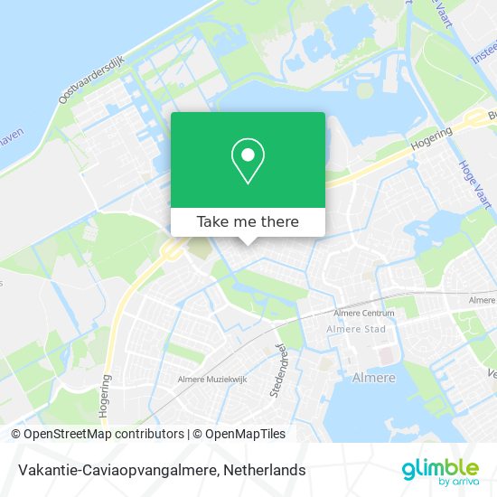 Vakantie-Caviaopvangalmere map