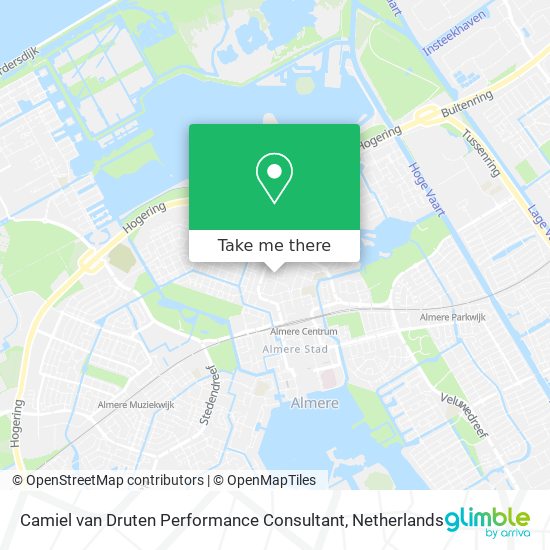 Camiel van Druten Performance Consultant map