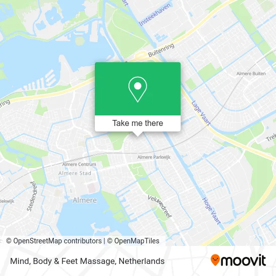 Mind, Body & Feet Massage map