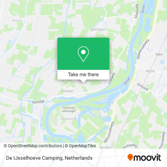 De IJsselhoeve Camping map