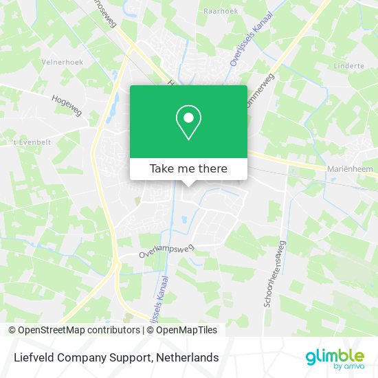 Liefveld Company Support map