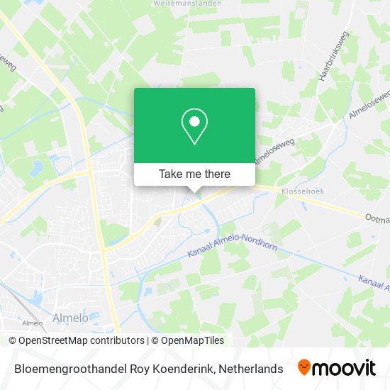 Bloemengroothandel Roy Koenderink map