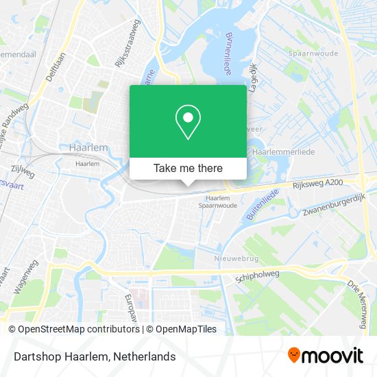 Dartshop Haarlem map