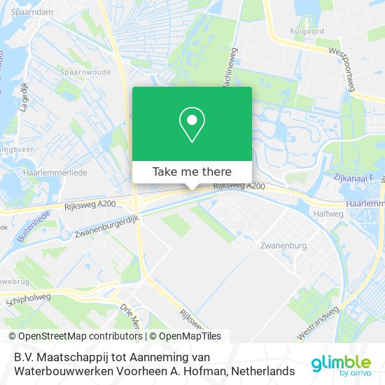 B.V. Maatschappij tot Aanneming van Waterbouwwerken Voorheen A. Hofman map