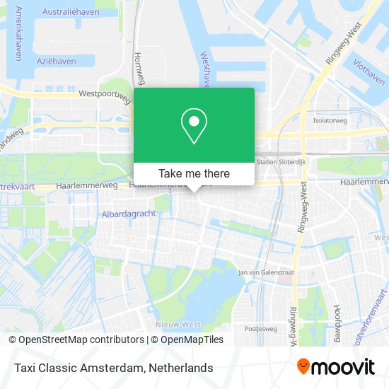 Taxi Classic Amsterdam map