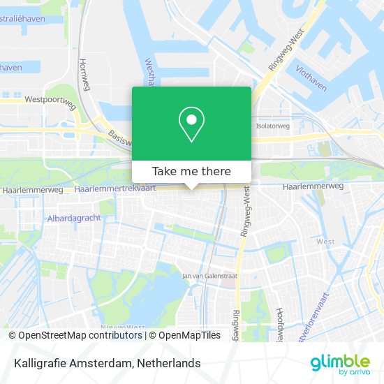 Kalligrafie Amsterdam Karte