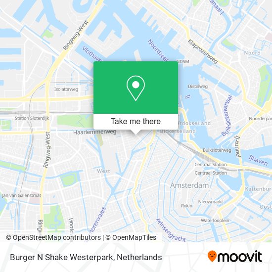 Burger N Shake Westerpark map