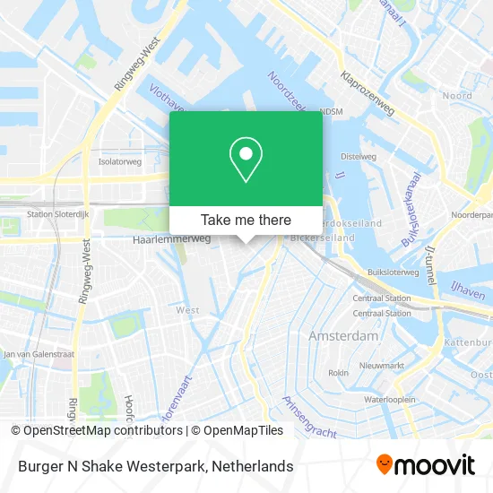 Burger N Shake Westerpark map
