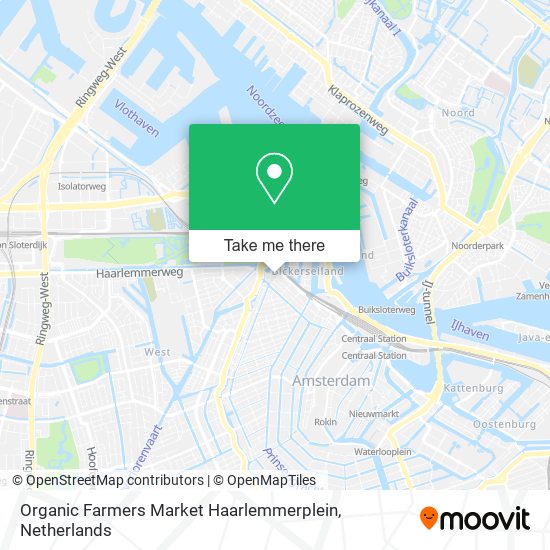 Organic Farmers Market Haarlemmerplein Karte