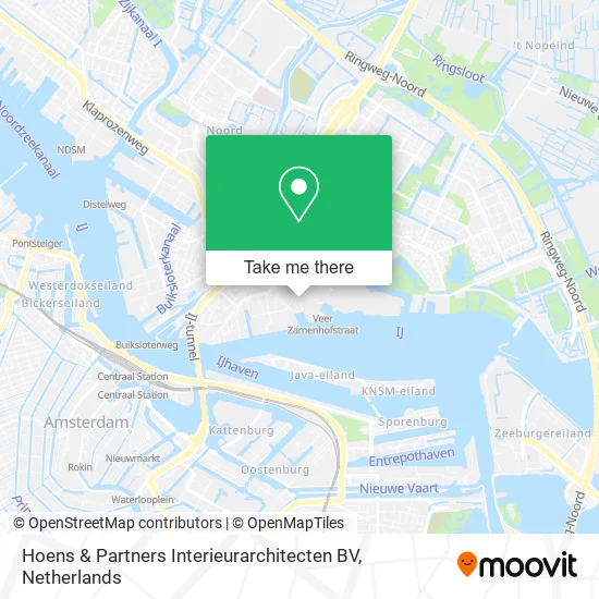 Hoens & Partners Interieurarchitecten BV map