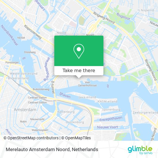 Merelauto Amsterdam Noord map