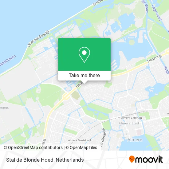 Stal de Blonde Hoed map