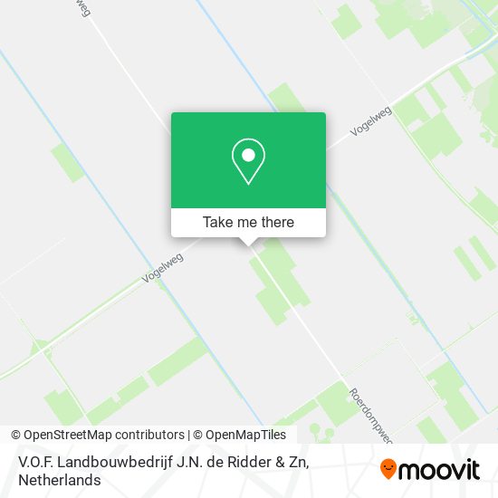 V.O.F. Landbouwbedrijf J.N. de Ridder & Zn map