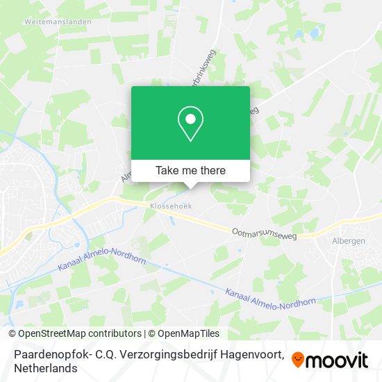 Paardenopfok- C.Q. Verzorgingsbedrijf Hagenvoort Karte