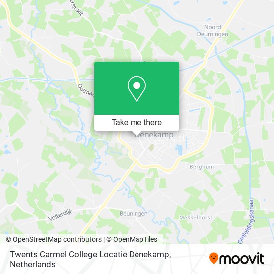 Twents Carmel College Locatie Denekamp map