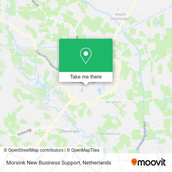 Morsink New Business Support map