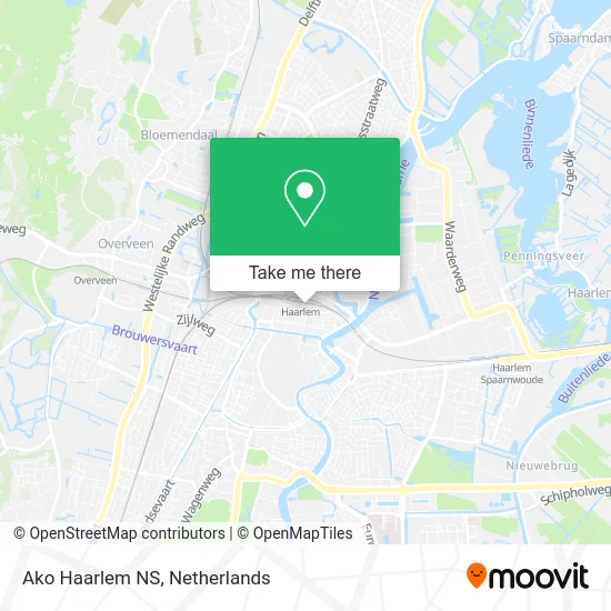 Ako Haarlem NS map