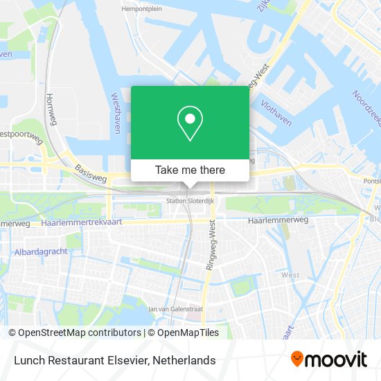 Lunch Restaurant Elsevier map